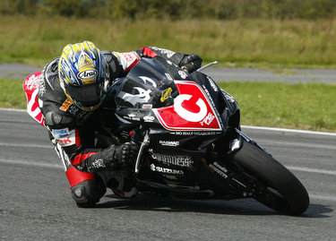 Cameron Donald tries out a Relentless Suzuki